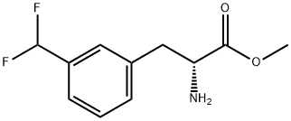 METHYL (2R)-2-AMINO-3-[3-(DIFLUOROMETHYL)PHENYL]PROPANOATE Structure