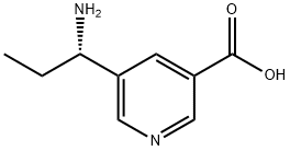 5-((1S)-1-AMINOPROPYL)PYRIDINE-3-CARBOXYLIC ACID Structure