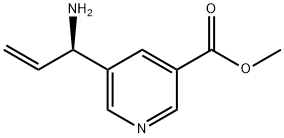 METHYL 5-((1R)-1-AMINOPROP-2-ENYL)PYRIDINE-3-CARBOXYLATE Structure
