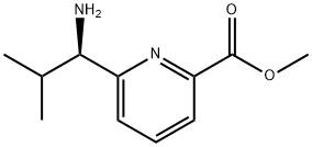 METHYL 6-((1R)-1-AMINO-2-METHYLPROPYL)PYRIDINE-2-CARBOXYLATE Structure