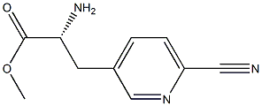 METHYL (2R)-2-AMINO-3-(6-CYANO(3-PYRIDYL))PROPANOATE Structure