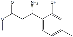 METHYL (3S)-3-AMINO-3-(2-HYDROXY-4-METHYLPHENYL)PROPANOATE 구조식 이미지