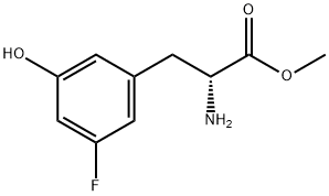 METHYL (2R)-2-AMINO-3-(3-FLUORO-5-HYDROXYPHENYL)PROPANOATE Structure