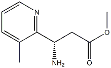 METHYL (3S)-3-AMINO-3-(3-METHYL(2-PYRIDYL))PROPANOATE Structure