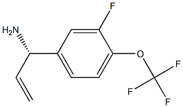 (1S)-1-[3-FLUORO-4-(TRIFLUOROMETHOXY)PHENYL]PROP-2-ENYLAMINE Structure