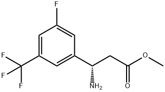METHYL (3S)-3-AMINO-3-[3-FLUORO-5-(TRIFLUOROMETHYL)PHENYL]PROPANOATE Structure