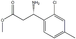 METHYL (3S)-3-AMINO-3-(2-CHLORO-4-METHYLPHENYL)PROPANOATE Structure