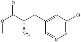 METHYL (2S)-2-AMINO-3-(5-CHLOROPYRIDIN-3-YL)PROPANOATE Structure