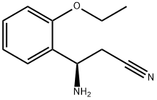 (3R)-3-AMINO-3-(2-ETHOXYPHENYL)PROPANENITRILE Structure