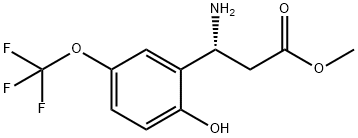 METHYL (3R)-3-AMINO-3-[2-HYDROXY-5-(TRIFLUOROMETHOXY)PHENYL]PROPANOATE Structure