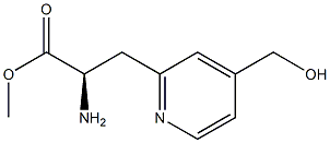 METHYL (2R)-2-AMINO-3-[4-(HYDROXYMETHYL)(2-PYRIDYL)]PROPANOATE Structure