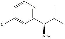 (1R)-1-(4-CHLORO(2-PYRIDYL))-2-METHYLPROPYLAMINE Structure