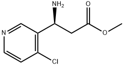 METHYL (3S)-3-AMINO-3-(4-CHLORO(3-PYRIDYL))PROPANOATE 구조식 이미지