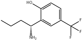 2-((1R)-1-AMINOBUTYL)-4-(TRIFLUOROMETHYL)PHENOL Structure