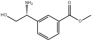 METHYL3-((1R)-1-AMINO-2-HYDROXYETHYL)BENZOATE Structure