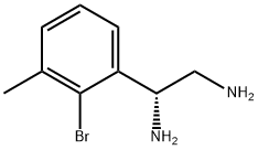 (1R)-1-(2-BROMO-3-METHYLPHENYL)ETHANE-1,2-DIAMINE Structure