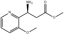 METHYL (3S)-3-AMINO-3-(3-METHOXY(2-PYRIDYL))PROPANOATE Structure