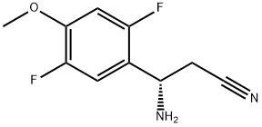 (3S)-3-AMINO-3-(2,5-DIFLUORO-4-METHOXYPHENYL)PROPANENITRILE Structure