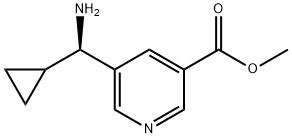 METHYL 5-((1R)AMINOCYCLOPROPYLMETHYL)PYRIDINE-3-CARBOXYLATE Structure