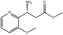 METHYL (3R)-3-AMINO-3-(3-METHOXY(2-PYRIDYL))PROPANOATE Structure