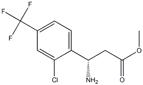 METHYL (3S)-3-AMINO-3-[2-CHLORO-4-(TRIFLUOROMETHYL)PHENYL]PROPANOATE Structure