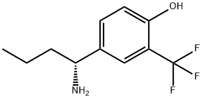 4-((1R)-1-AMINOBUTYL)-2-(TRIFLUOROMETHYL)PHENOL Structure