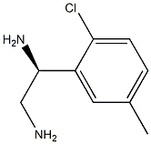 (1S)-1-(2-CHLORO-5-METHYLPHENYL)ETHANE-1,2-DIAMINE Structure