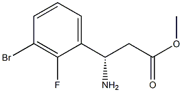 METHYL (3S)-3-AMINO-3-(3-BROMO-2-FLUOROPHENYL)PROPANOATE Structure
