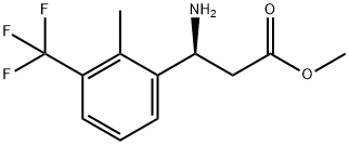 METHYL (3S)-3-AMINO-3-[2-METHYL-3-(TRIFLUOROMETHYL)PHENYL]PROPANOATE Structure