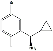 (R)-(5-bromo-2-fluorophenyl)(cyclopropyl)methanamine Structure