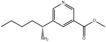 METHYL 5-((1R)-1-AMINOPENTYL)PYRIDINE-3-CARBOXYLATE Structure