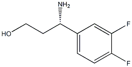 (3S)-3-AMINO-3-(3,4-DIFLUOROPHENYL)PROPAN-1-OL Structure