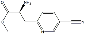 METHYL (2S)-2-AMINO-3-(5-CYANO(2-PYRIDYL))PROPANOATE 구조식 이미지