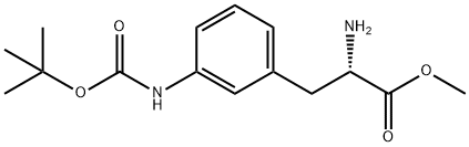 3-(Boc-amino)-L-phenylalanine Methyl Ester Structure