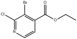 Ethyl 3-bromo-2-chloroisonicotinate 구조식 이미지