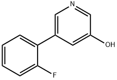 3-Hydroxy-5-(2-fluorophenyl)pyridine Structure