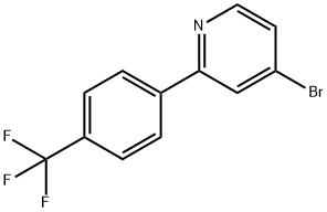 4-Bromo-2-(4-trifluoromethylphenyl)pyridine 구조식 이미지