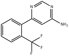 4-Amino-6-(2-trifluoromethylphenyl)pyrimidine Structure