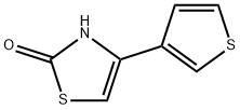 2-Hydroxy-4-(3-thienyl)thiazole 구조식 이미지