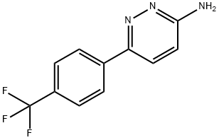 3-Amino-6-(4-trifluoromethylphenyl)pyridazine 구조식 이미지