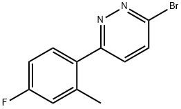 3-Bromo-6-(2-methyl-4-fluorophenyl)pyridazine 구조식 이미지