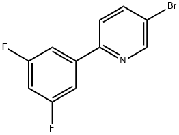 3-Bromo-6-(3,5-difluorophenyl)pyridine Structure