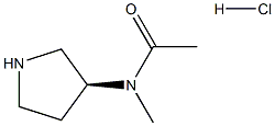 (S)-N-Methyl-N-(pyrrolidin-3-yl)acetamide hydrochloride Structure