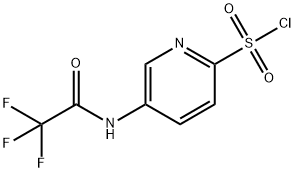 5-(trifluoroacetamido)pyridine-2-sulfonyl chloride Structure