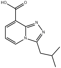 3-(2-methylpropyl)-[1,2,4]triazolo[4,3-a]pyridine-8-carboxylic acid Structure