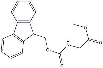 methyl 2-((((9H-fluoren-9-yl)methoxy)carbonyl)amino)acetate 구조식 이미지