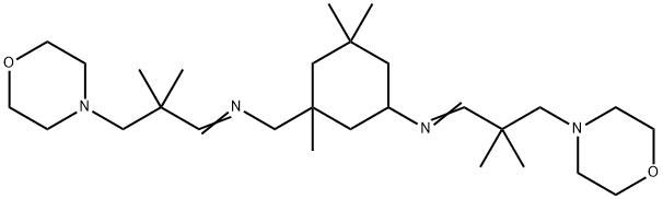 N-[3-({[2,2-dimethyl-3-(morpholin-4-yl)propylidene]amino}methyl)-3,5,5-trimethylcyclohexyl]-2,2-dimethyl-3-(morpholin-4-yl)propan-1-imine Structure