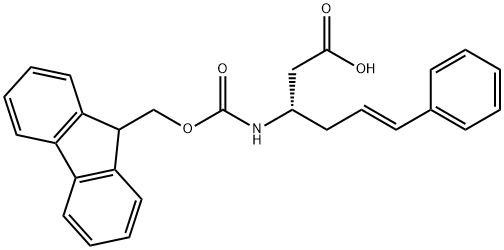 Fmoc-(S)-3-Amino-(6-phenyl)-5-hexenoicacid Structure