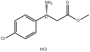 METHYL (3R)-3-AMINO-3-(4-CHLOROPHENYL)PROPANOATE HYDROCHLORIDE 구조식 이미지
