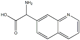 AMino(quinolin-7-yl)acetic acid Structure